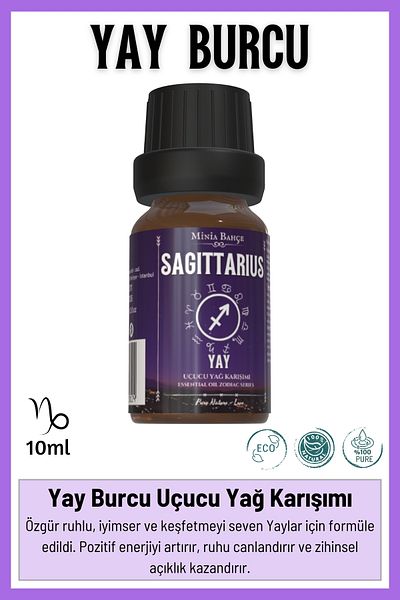 Minia Bahçe Bitki ve Sanat Atölyesi Sagittarus Spring Sign - Essential Oil Mix, 10ml