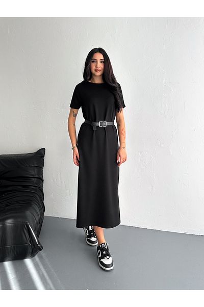 SLAW REZZ Rochie midi din țesătură modal cu textura moale