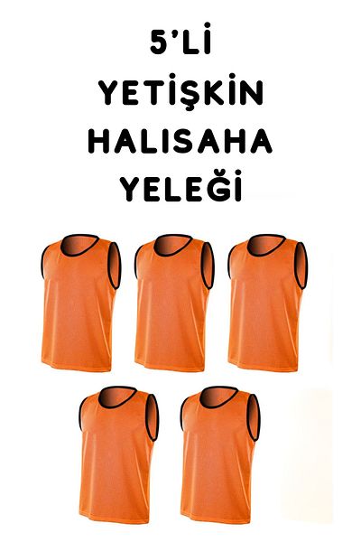 RUTBİL SPORTS 5 Pieces Training Vest Astroturf Field Vest Training Vest Astroturf Vest Adult Size