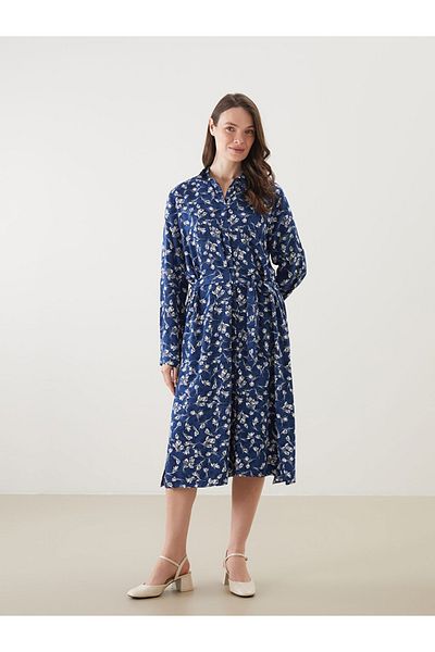 LC Waikiki Lcw Grace Patterned Shirt Dress