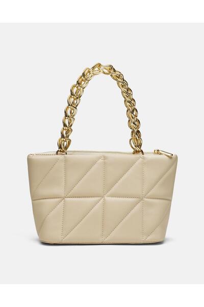 Sanart Shop Quilted Modern, Chain Strap Detailed, Mary Hand and Shoulder Bag