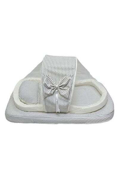 BabyCara Baby Net Bed With Thick Mattress, Mosquito Net And Neck Pillow, 82 X 50 CM