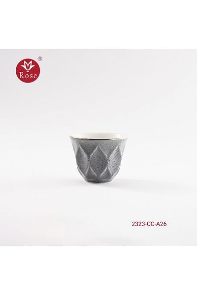 Rose CR-2323-طقم فناجين قهوة عربي  بورسلين روز 12 قطعة