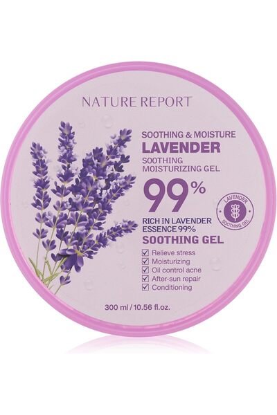 NATURE REPORT Lavender Soothing Moisturizing Gel, 300 ml