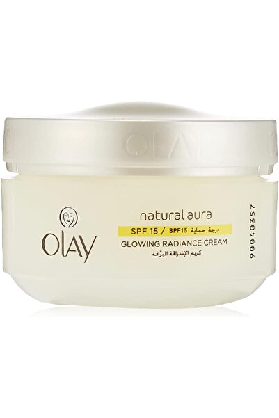 OLAY كريم النهار الطبيعي الأبيض المتوهج للتفتيح مع عامل حماية من الشمس 15 50 جم