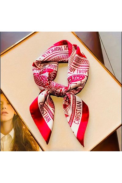 Lilly Heaven Bird Red Stylish Scarf
