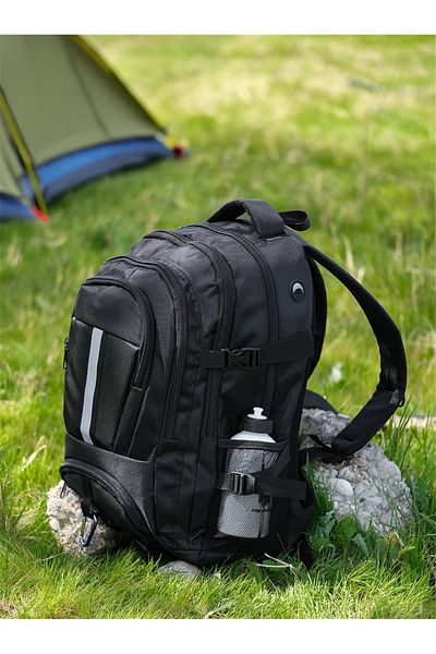 Bagacar Rucsac de camping pentru alpinism Trekking - negru