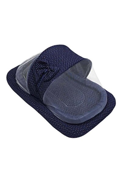 Baby Cara سرير شبكي للأطفال مع مرتبة سميكة وناموسية ووسادة للرقبة، 82 × 50 سم