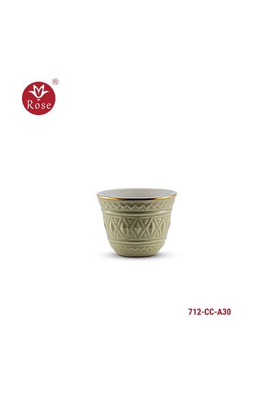 Rose CR-712-Piece Rose Porcelain Arabic Coffee Cup Set, 12 Pieces