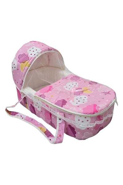 BabyCara سرير محمول للأطفال مع مقعد فاخر مبطن سميك