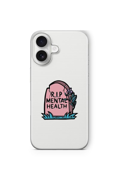 Multitronic iPhone 16 Compatible Rip Mental Health Design Printed Transparent...