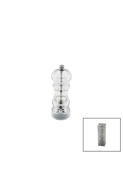 FRD GROUP Small Transparent Mica Crystal Plastic Spice Grinder (5235)