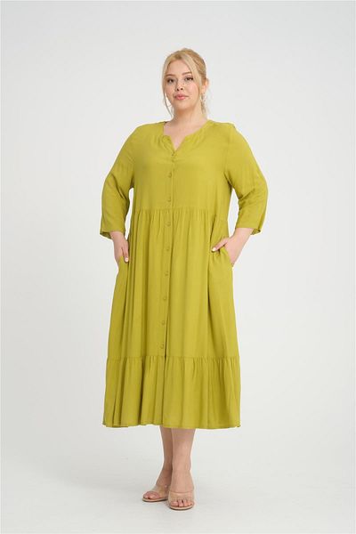 Zedd+ Plus 24249 Yag Green Dress