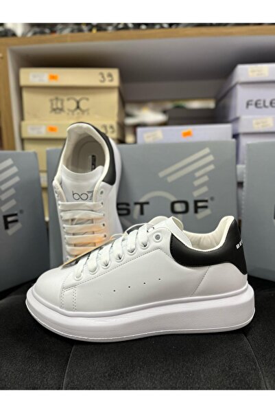 Best Of B-150 WHITE AND BLACK MEN'S SNEAKERS