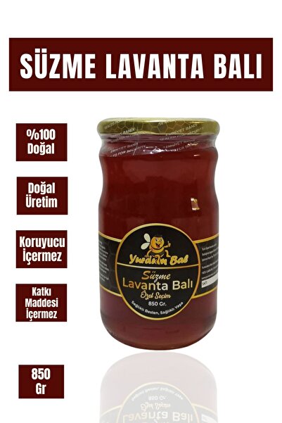 Doğadan İnsana Doğal Süzme Lavanta Balı 850 gr Süzme Lavanta Bal