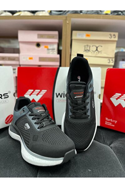 Wickers Wickers 2865 Black-Red Men's Sports Shoes