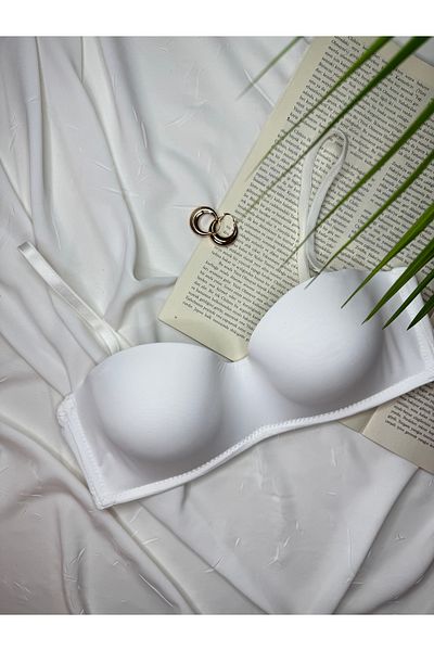 ROZENİN LINGERIE Λευκό σουτιέν Lotus Strapless Recovery