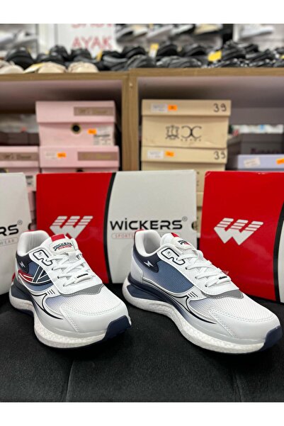 Wickers WİCKERS 2819 BEYAZ-LACİ-KIRMIZI ERKEK SPOR AYAKKABI
