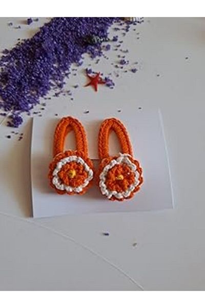 Mu Art Folded Daisy -Orange