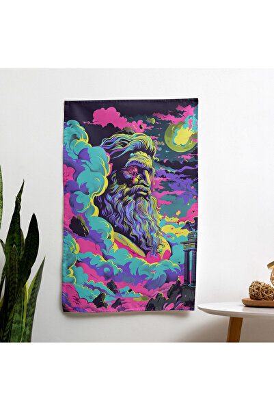 PaintedAnarchy غطاء حائط Popart من الأساطير اليونانية النيون - ألوان نابضة با...