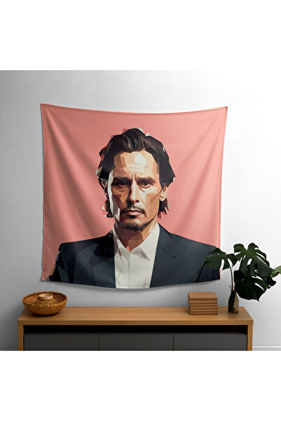 PaintedAnarchy غطاء حائط أنيق بتصميم فن البوب - ظهر من القطن بنسبة 100%، أمام...