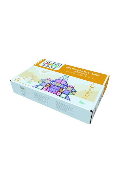 Clicstoys Magnetic building set Pastel 36 pieces, Cleverclixx