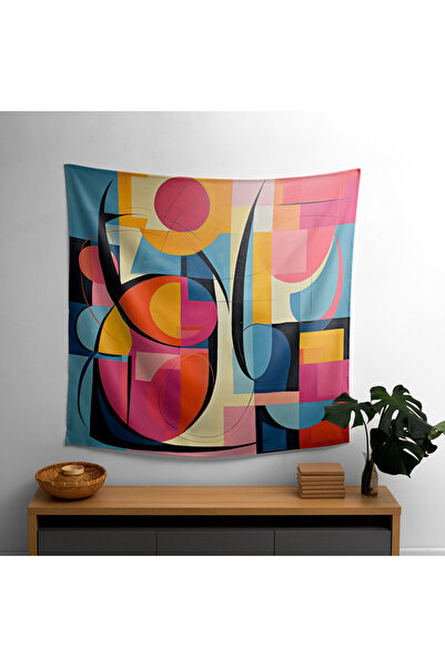 PaintedAnarchy غطاء جداري فني من القماش بتصميم ريترو - ظهر من القطن بنسبة 100...