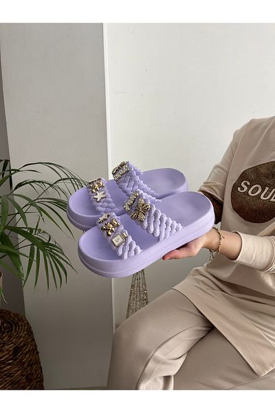 Behtah Kundura Stylish Design Open Front Beach Pool Garden Sea Summer Soft Thick Sole Daily Slippers