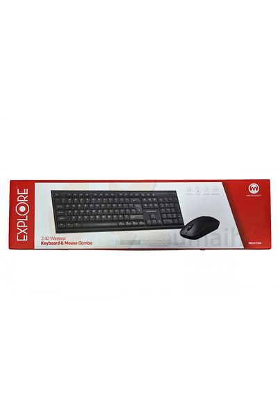 Microdigit مجموعة لوحة المفاتيح والماوس اللاسلكية 2.4G MD317WK