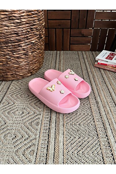 Behtah Kundura 6 Stones Stylish Design Open Front Beach Pool Garden Sea Summer Soft Thick Sole Daily Slippers