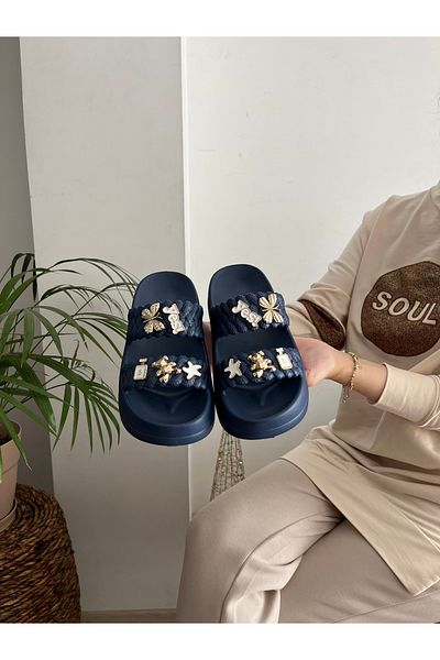 Behtah Kundura Stylish Design Open Front Beach Pool Garden Sea Summer Soft Thick Sole Daily Slippers