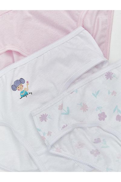 LC Waikiki Lcw Kids Floral Girl's Panties 3-Pack