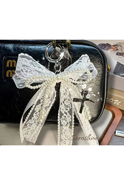 Serashine Dantel detaylı çanta süsü Fairycore coquette y2k charm