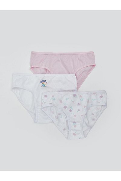 LC Waikiki Lcw Kids Floral Girl's Panties 3-Pack