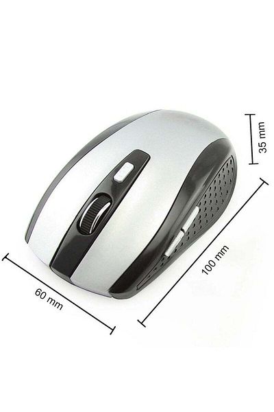 Generic Optical Wireless Mouse - Silver