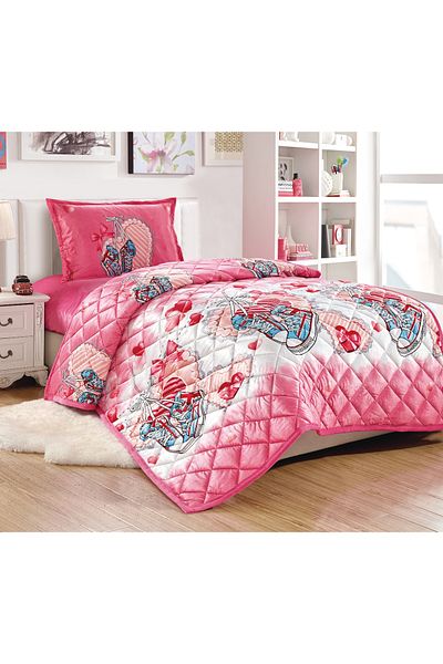 Sleep Night Kids Velvet Comforter Set 3 Pcs Single Size 150 X 200 Cm with bed sheet and pillow case