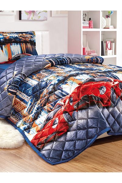 Sleep Night Kids Velvet Comforter Set 3 Pcs Single Size 150 X 200 Cm with bed sheet and pillow case