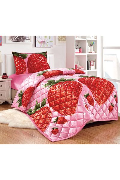 Sleep Night Kids Velvet Comforter Set 3 Pcs Single Size 150 X 200 Cm with bed sheet and pillow case
