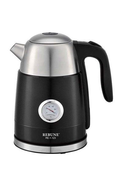 rebune Ribon Electric Kettle 2200 Watt 1.7 Liter Black RE-1-123