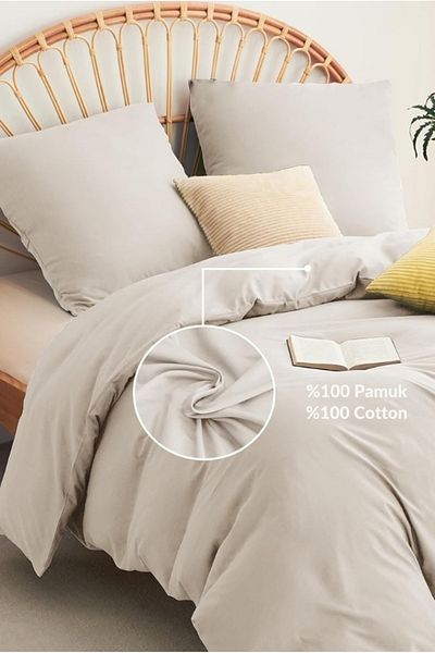 VESSİNOHOME Σετ Παπλωματοθήκη - 100% Cotton Runforce (2 τμχ Παπλωματοθήκη και 2 Μαξιλαροθήκες)