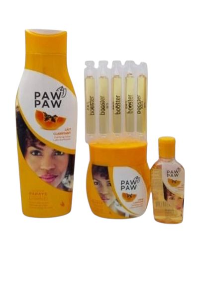 Paw Paw Papaya & Vitamin E Body Purifying Set: 500ml Lotion, 300ml Cream, 60ml Oil, 35ml Serum