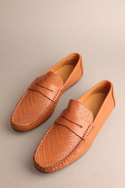 Gondol Men's Genuine Leather Classic Loafer Tan 41 Ttx.20132