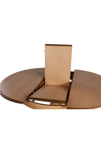 Woodenbend Roma Ahşap Natural Açılır Masa 100x100