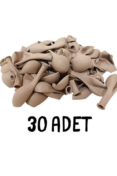 Balon marketi Baloncu Abla - 12 Inch Sea Sand Color Balloon - 30 Pack Quality Latex Balloon Chain, Birthday