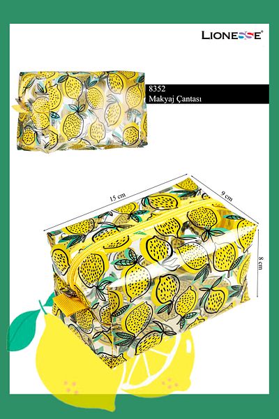 Lionesse Patterned Makeup Bag 8242