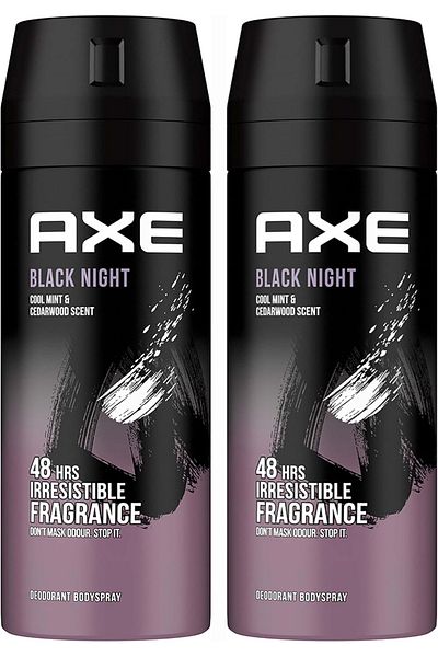 Axe Body Spray for Men Black Night 150 ML X 2
