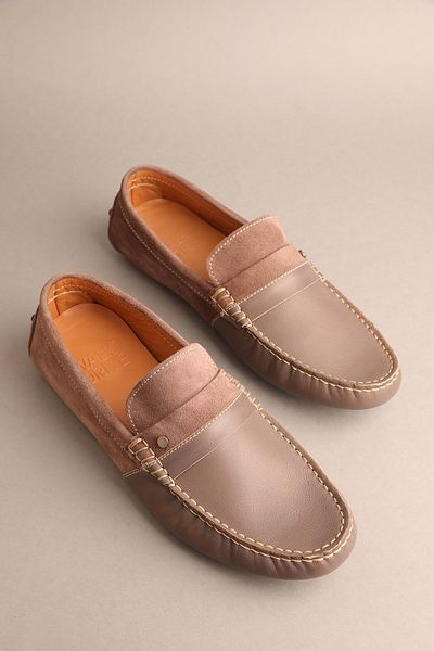 Gondol Men's Genuine Leather Classic Loafer Mink 42 Ttx.20134
