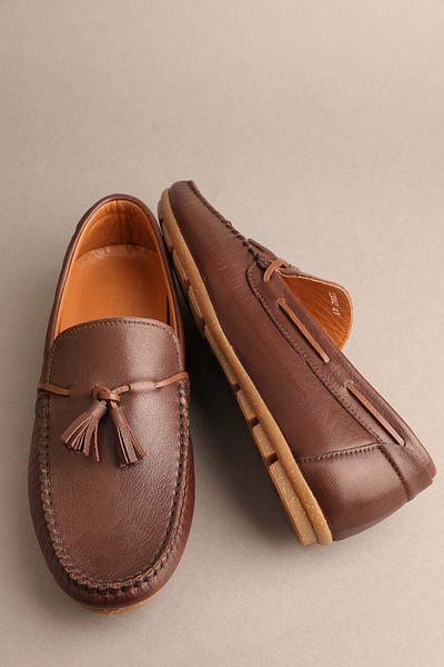 Gondol Men's Genuine Leather Classic Loafer Brown 41 Ttx.20142