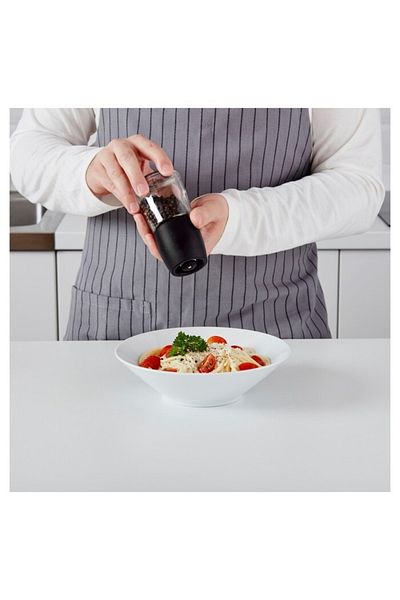 IKEA IKEA 365+ IHÄRDIG Spice Mill – 12.5 cm Black, Adjustable, Ceramic Grinder,
