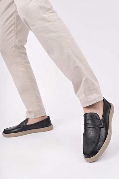 MUGGO Harnaz Laceless Genuine Leather Men's Daily Casual Shoes